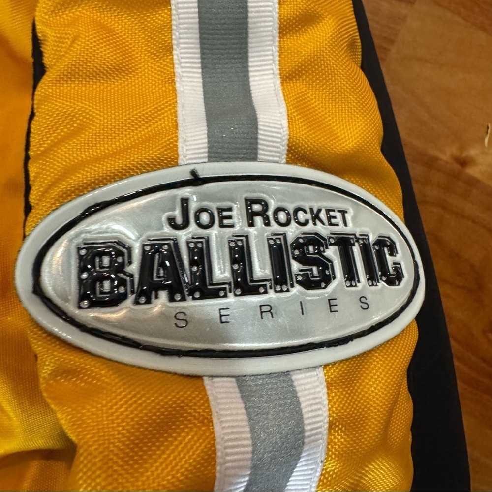 Vintage Joe Rocket Ballistic Black/Yellow Winter Snow Jacket Light Speed Mens XL - Picture 3 of 16